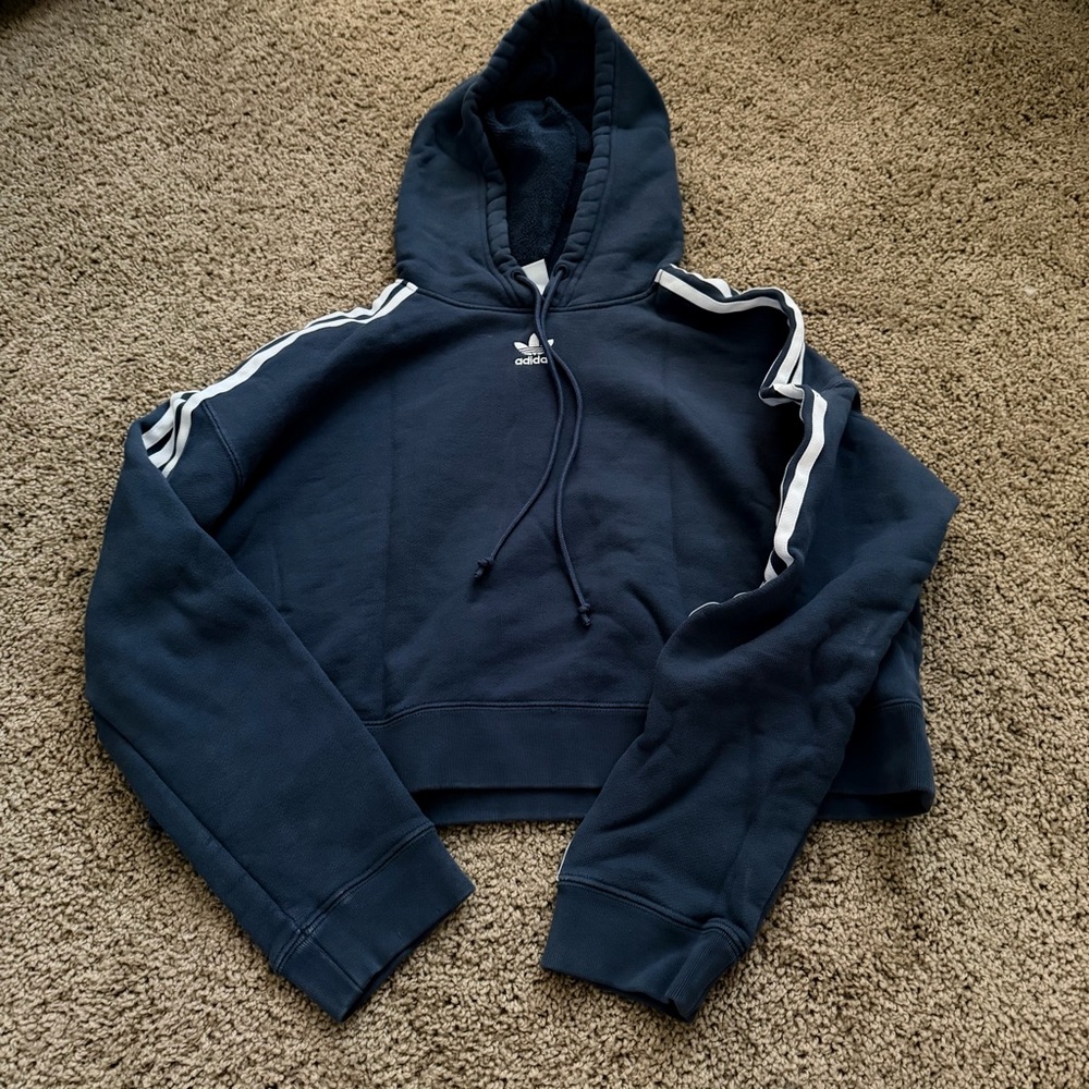 Adidas Dark blue Hoodie with Logo